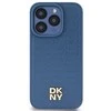 Apple iPhone 15 Pro DKNY odinis dėklas Monogram Pattern Metal Logo MagSafe (DKHMP15LPSHRPSB) mėlynos spalvos