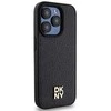 Apple iPhone 15 Pro DKNY odinis dėklas Pattern Monogram Metal Logo MagSafe (DKHMP15LPSHRPSK) juodos spalvos