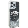 DKNY DKHCP15XLBNAEK Apple iPhone 15 Pro Max 6.7″ juodos spalvos kietas dėklas Liquid Glitter Big Logo