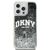 DKNY DKHCP15XLBNAEK Apple iPhone 15 Pro Max 6.7″ juodos spalvos kietas dėklas Liquid Glitter Big Logo