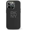DKNY DKHCP15XSMCBSK Apple iPhone 15 Pro Max 6.7″ juodos spalvos kietas dėklas Liquid Silicone Metal Logo