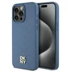 Apple iPhone 15 Pro Max DKNY odinis dėklas Monogram Pattern Metal Logo MagSafe (DKHMP15XPSHRPSB) mėlynos spalvos