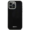 DKNY DKHMP15XSMCHLK Apple iPhone 15 Pro Max 6.7″ juodos spalvos kietas dėklas Liquid Silicone Small Metal Logo MagSafe