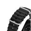 Dux Ducis apyrankė Apple Watch 9 / 8 / 7 / 6 / 5 / 4 / 3 / 2 / SE (41 / 40 / 38mm) silikoninė juodos spalvos (OceanWave Version)