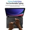 DUX DUCIS dėklas DK sulenkiamas su belaide klaviatūra skirtas Samsung Galaxy Tab S9 juodos spalvos