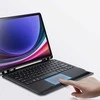 DUX DUCIS dėklas DK foldable su belaide klaviatūra su pašvietimu skirtas Samsung Galaxy Tab S10 Plus/S9 Plus/S9 FE Plus juodos spalvos