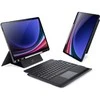 DUX DUCIS dėklas DK foldable su belaide klaviatūra su pašvietimu skirtas Samsung Galaxy Tab S10 Plus/S9 Plus/S9 FE Plus juodos spalvos