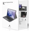 4Kom DUX DUCIS DK sulankstomas dėklas su belaide klaviatūra ir foniniu apšvietimu, skirtas SAMSUNG Tab S10 Ultra/S9 Ultra/S8 Ultra juodos spalvos