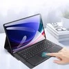 4Kom DUX DUCIS DK sulankstomas dėklas su belaide klaviatūra ir foniniu apšvietimu, skirtas SAMSUNG Tab S10 Ultra/S9 Ultra/S8 Ultra juodos spalvos