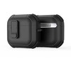 Ausinių dėklas Dux Ducis PECP, skirtas AirPods 4 ausinėms, apsauginis TPU+PC, juodas