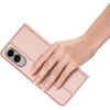 DUX DUCIS wallet dėklas SKIN PRO skirtas Samsung Galaxy S25 Edge rose