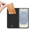 Dux Ducis Skin Pro dėklas skirtas Samsung Galaxy S25 Edge su Flip ir Card Slot - juodos spalvos