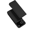 Dux Ducis Skin Pro dėklas skirtas Apple iPhone 17 Pro su Flip and Card Slot – juodos spalvos