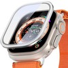 Dux Ducis grūdintas stiklas FLAS su rėmeliu Apple Watch Ultra / Ultra 2 49 mm sidabrinis