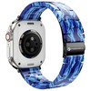 FORCELL F-DESIGN FA04 marble textured resin apyrankė skirta Apple Watch 42 / 44 / 45 / 49 mm mėlynos spalvos