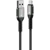 Cable USB A to Lightning Forcell F-Energy 2,4A 12W Cafule 1,2 m C257 juodas