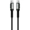 USB C į USB C laidas Forcell F-Energy QC4.0 PD 5A 100W Cafule 1,2 m C260 juodas