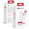 Įkroviklis Forcell + "USB-C (Type-C) to USB-C (Type-C)" (1xUSB-C 3A 25W) baltas