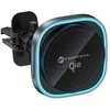 Belaidis automobilinis telefono laikiklis, suderinamas su „Magsafe Forcell F-Grip Air Mag F-07 Qi2 15W“ oro išleidimo angos sidabrinas