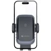 Wireless car phone holder Forcell F-Grip Grand F-24 15W air vent sidabrinis