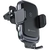 Wireless car phone holder Forcell F-Grip Grand F-24 15W air vent sidabrinis