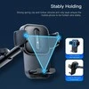 Car phone holder Forcell F-Grip Guardian windshield / dashboard juodas
