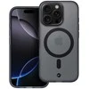 Dėklas Case for iPhone 16 PLUS Forcell F-Protect Levels Dual Layer 4D technology compatible with Magsafe Military Drop-Test smoky juodas