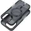 Dėklas Case for iPhone 16 PLUS Forcell F-Protect Levels Dual Layer 4D technology compatible with Magsafe Military Drop-Test smoky juodas