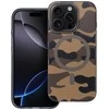 „iPhone 16 PRO MAX“ dėklas su „Forcell F-Protect Levels“ dvigubo sluoksnio 4D technologija, suderinamas su „Magsafe Military Drop-Test“ dykumos kamufliažu.