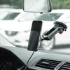 Belaidis automobilinis įkroviklis-laikiklis Forcell (HS2) (MagSafe 15W) tvirtinamas ant konsolės/lango juodas
