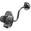 Car phone holder Forcell F-Grip Oval 27 cm windshield / dashboard / air vent juodas