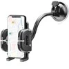 Automobilinis universalus telefono laikiklis Forcell (17cm) Long arm tvirtinamas ant stiklo, juodas