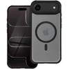 „Oem“ dėklas, skirtas „iPhone 17 AIR“ su matiniu „Mag“ dangteliu, suderinamas su „MagSafe“ (juodas)