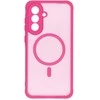 Oem FULL MATTE MAG COVER dėklas suderinamas su MagSafe skirtas Samsung Galaxy S25 Plus rožinės spalvos