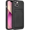 Dėklas Forcell CARD case for IPHONE 13 juodas