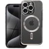 Dėklas Oem Case for iPhone 16 PRO MAX Electro Mag Cover compatible with MagSafe titanium pilka