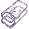 Oem Dėklas na Samsung A56 Frame Clear Hybrid Mag Cover zgodny su MagSafe violetinė