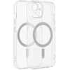 Dėklas Oem Case for iPhone 15 PLUS Frost Mag Cover compatible with MagSafe (camera protection) transparent frozen