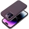 Dėklas Leather Mag Cover (MagSafe) skirtas iPhone 16 violetinis