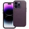 Dėklas Leather Mag Cover (MagSafe) skirtas iPhone 16 violetinis