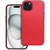 Oem LEATHER MAG COVER dėklas, skirtas IPHONE 15 Plus raudonas