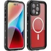 Dėklas Oem Case for iPhone 15 PRO MAX Shellbox DOT waterproof MagSafe compatible juodas