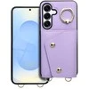 Oem WONDER piniginės dėklas, skirtas SAMSUNG S25 EDGE, alyvinis