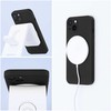 Oem SILICONE MAG COVER dėklas suderinamas su MagSafe skirtas Samsung Galaxy S24 Ultra juodos spalvos