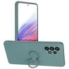 Oem SILICONE RING dėklas skirtas Samsung Galaxy A35 5G žalios spalvos