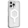 UAG Urban Armor Gear dėklas PLYO, suderinamas su MagSafe ir magnetiniu žiediniu stovu, skirtas IPHONE 16 Pro Max ledo baltas / titanas