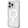 UAG Urban Armor Gear dėklas PLYO, suderinamas su MagSafe ir magnetiniu žiediniu stovu, skirtas IPHONE 16 Pro Max ledo baltas / titanas