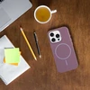 Dėklas Oem Case for iPhone 15 Glossy Mag Cover compatible with MagSafe violetinė