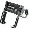 GUB bike holder for mobile phone + silicone bandage P10 Aliuminio juodas