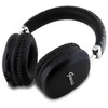 Guess GCube Metallic Script Logo Bluetooth belaidės ausinės su lankeliu ant galvos juodos spalvos